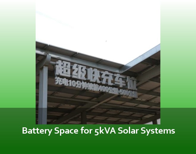 Battery Space for 5kVA Solar Systems